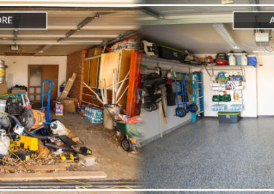 Garage organization | Before and After