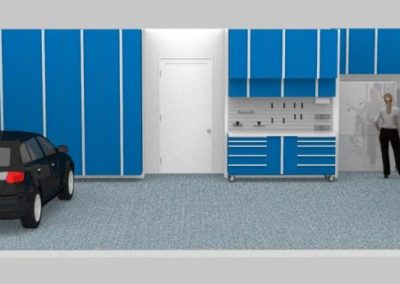 Garage Solutions | Garage Cabinets | Blue Floor